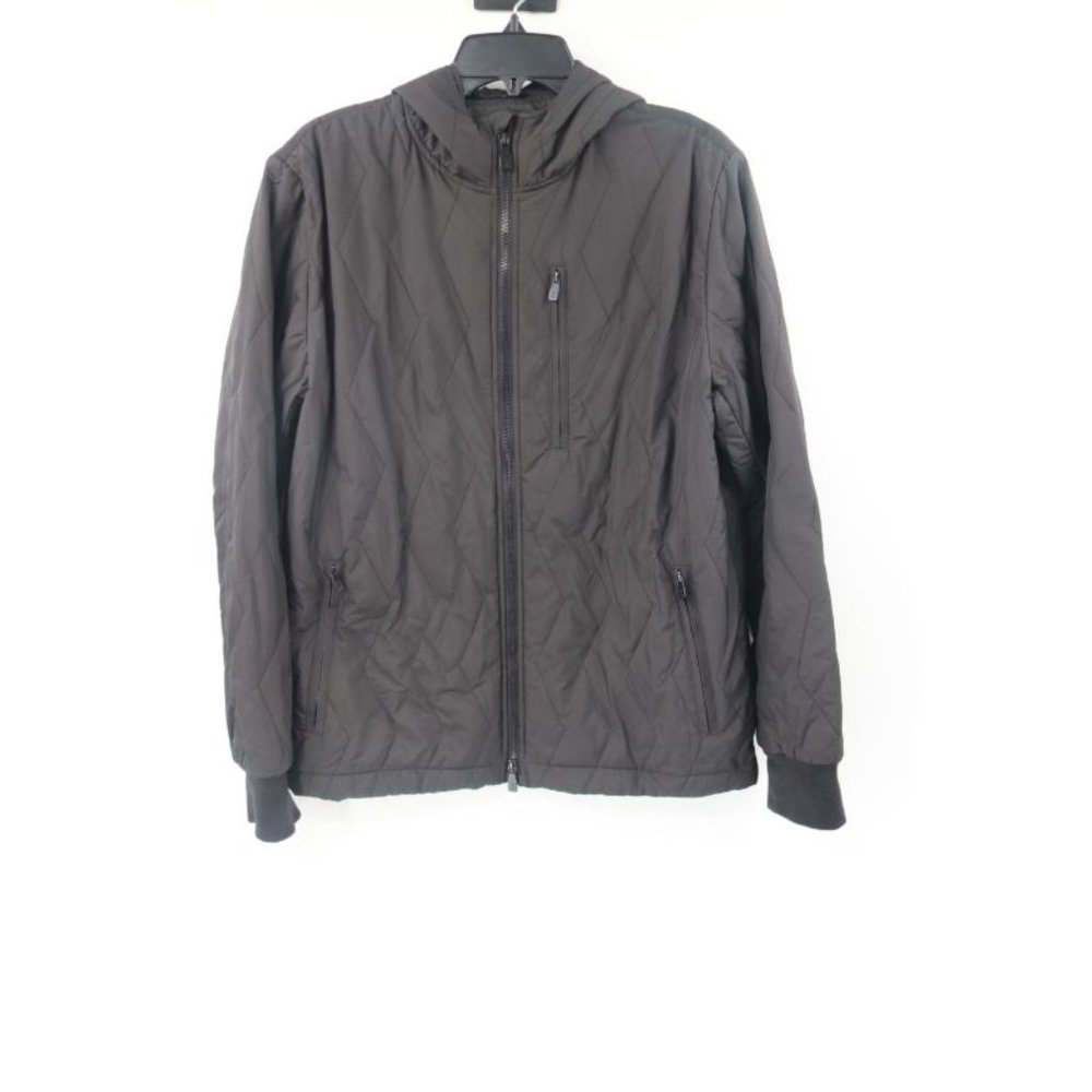 Christopher Raeburn Recylced mens M full zip‎ puffer jacket hooded quilted black